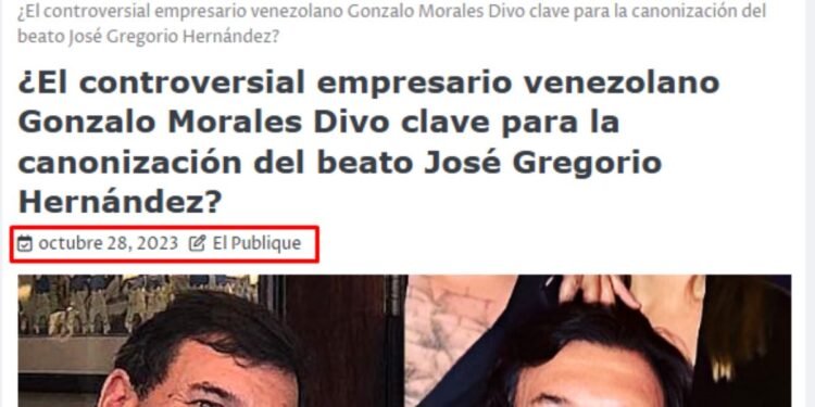 El «milagro» a Gonzalo Morales Divo: Una historia reciclada ante canonización de José Gregorio Hernández